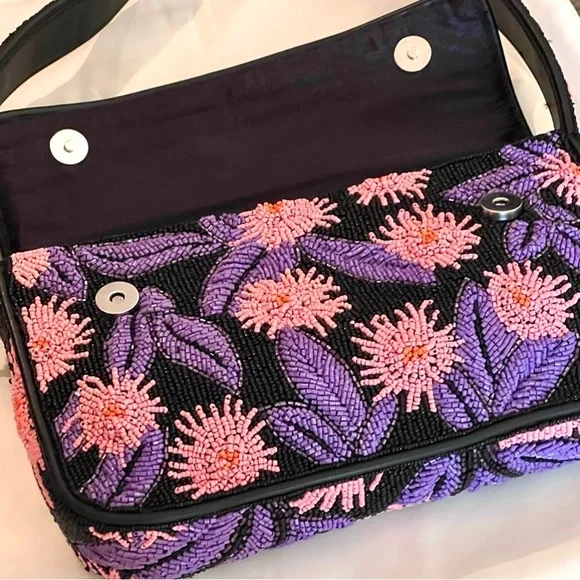 🌺🎉HP🎉🌺 NWOT Staud Tommy Beaded Shoulder Bag Quartz Acid 🌟RARE FIND🌟 - Picture 8 of 16